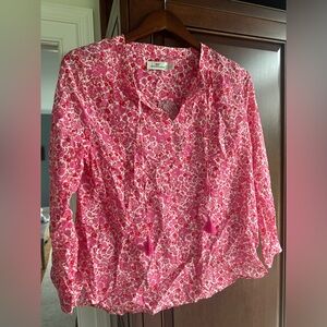 Vineyard Vines Floral Blouse Size Small